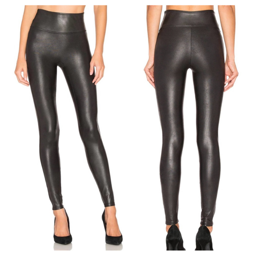 SPANX Faux Leather Leggings size Small